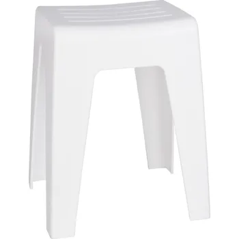 Koupelnové sedátko BÍLÁ STOLIČKA DO KOUPELNY SEDÁTKO TABURET WENKO