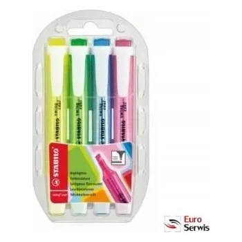 Zvýrazňovač Zvýrazňovač STABILO SWING COOL, sada 4ks V POUZDRU