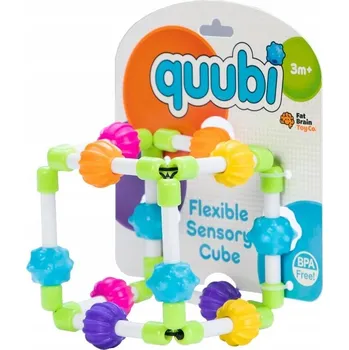 Kousátko na prořezávání zoubků Fat Brain Toys senzorické, vícebarevné, guma a plast