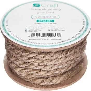 Stuha Juta provázek 4 mm x 5 m