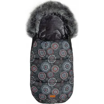 Příslušenství pro přepravu dětí SENSILLO Fusak do kočárku OLAF ČERNÝ ROZETY