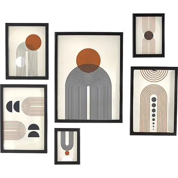 Rám na obraz Factory Fotorámeček MOKA, 5 velikostí, 6 fotek, černý