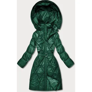 Zelený prošívaný kabát pro přechodné období s kapucí Goodlookin (Y3-9215-33) odstíny zelené S (36)