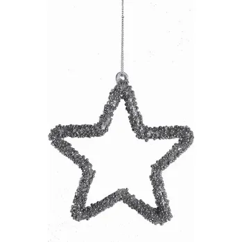 Vánoční ozdoba Ozdoba hvězda skleněná|Ego Dekor