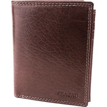Peněženka Pánská kožená peněženka na výšku hnědá odstín kávy Moca premium kůže v dárkové krabičce Master Pragati Elite GTI A-501