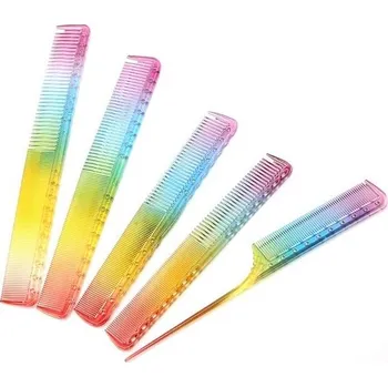 hřeben Sada hřebenů pro profesionální kadeřnictví a holičství Qukaim, 5 kusů - včetně hřebenu s jemnými