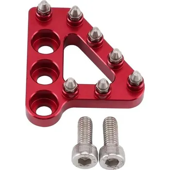 Kolo pro motocykl Motocyklové brzdové pedály GOOFIT s červeným CNC hliníkovým hrotem, náhradní díly pro 125-500 K16