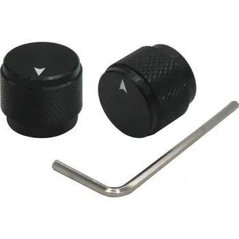 Elektrická kytara Mxuteuk 2 ks potenciometr z černé hliníkové slitiny, ovládání hlasitosti zvuku, elektrická kytara,