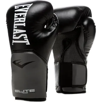 Boxerské rukavice Everlast Elite 2, na těžký pytel, lapače na soustředění a sparing, zapínání na