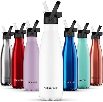 Termoska Izolované lahve Proworks s brčkem 500ml