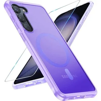 Pouzdro na mobilní telefon Magnetický kryt Neivi pro Samsung Galaxy S23 se 2 ochrannými fóliemi, kompatibilní s Mag-Safe,