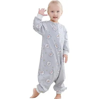 Kojenecké oblečení HAHASHOW Unisex bavlněný spací pytel šedý