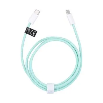 USB‑C – USB‑C kabel PD/QC 3.0, 3 A, 60 W, 1 m, zelený (C263) - OEM + zdarma možnost vyzkoušet a vrátit zboží do 30 dní
