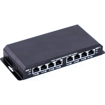 Switch Maxlink Switch POES-8-7P-NOPS 8x LAN, 7x PoEout, 1x PoEin, bez napájecího adaptéru