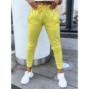 Dstreet Dámské tepláky Fits neonově-žlutá M UY0580 30306