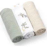 BabyOno Mušelínové pleny zmačkané - Zelené