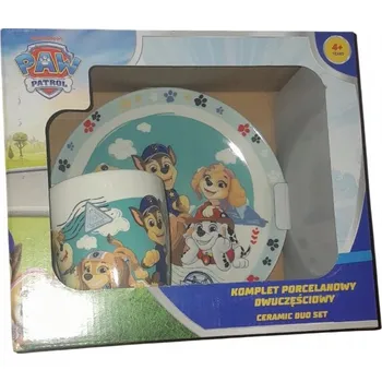 PORCELÁNOVÁ SADA Tlapková patrola HRNEK A TALÍŘEK
