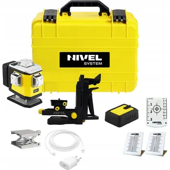 Měřící laser Křížový laser Nivel System CL5G zelený 4x 360° akumulátorový, dosah 30 m