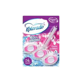 WC čistič Kolorado Roll Aroma Three Phase WC blok Exotic Flowers 51 g