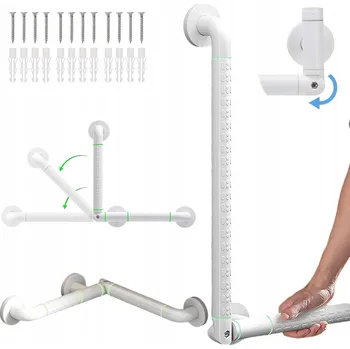 KOUPELNOVÉ DRŽADLO 38X38CM MADLO DO SPRCHY PRO SENIORY A OSOBY SE ZNEVÝHODNĚNÍM
