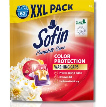 Prací prostředek Sofin Kapsle na Praní Barevného Prádla Color Ochrana Barev XXL 62ks