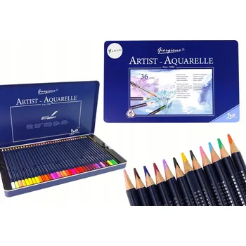 Pastelka Akvarelové Pastelky LEAN Toys 36 ks