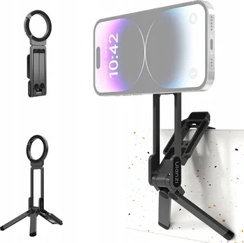 Stativ Grip Stojan 3v1 Kovový Držák na Telefon Otočný 360° Magnet MagSafe
