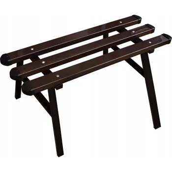 Zahradní lavice HŘBITOVNÍ LAVIČKA PLASTOVÁ - VOLNĚ STOJÍCÍ LAVIČKA NA HŘBITOV - HNĚDÁ