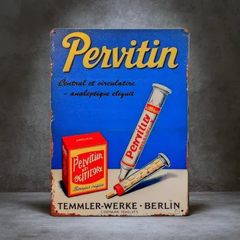 Plechová cedule SUPERATOR Retro plechová cedule Temmler-Werke Berlin (dobová reklama) 30×20 cm | skladem v ČR | rychlé odeslání | sběratelský motiv |