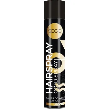 Stylingový přípravek SEGO Hairspray lak na vlasy se třpytkami zlatý 75 ml