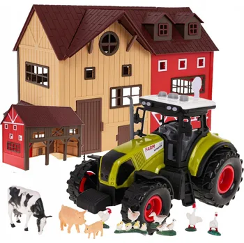 autíčko Farma se traktorem + příslušenství, 64 dílů
