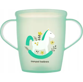 CANPOL Otevřený hrneček s oušky 250 ml TOYS zelený