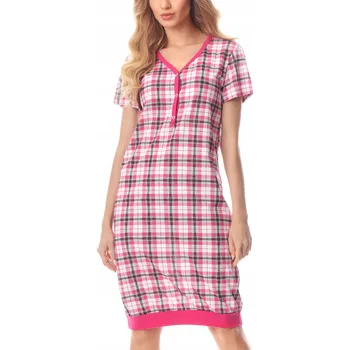 Dámská noční košile Merry Style Košile noční Dámská ke kolenům Pyžamo Bavlna Krátký rukáv S