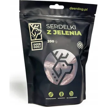 Pamlsek pro psa Psí pamlsek Deer Dog srdečky z jelena 200 g