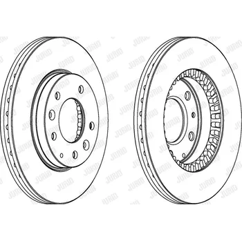 Brzdový systém Brzdový kotouč JURID 562446JC