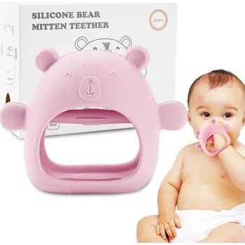 ZORRA dětské kousátkové rukavice, kousátko, silikonová hračka pro miminka od 3 měsíců, měkký dudlík