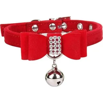 Obojek pro psa Yiwong Bling obojek pro psy s třpytivými kamínky vyrobený z korejské vlny, kamínkový obojek pro psy