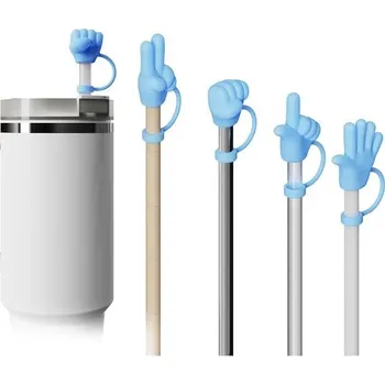 Silikonový kryt na brčko Stanley Cup, 4 kusy, příslušenství k termohrnkám pro plast, nerezovou