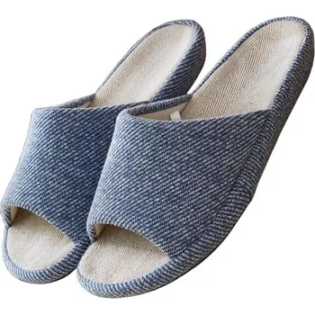 Dívčí zimní obuv Pantofle z bavlny a lnu, podrážka z EVA (tmavě modrá, pro dospělé, XXL-Large, alfanumerické, systém