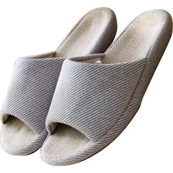 Dívčí zimní obuv Pantofle z bavlny a lnu, podrážka z EVA (šedé, pro dospělé, XXL, alfanumerické, systém velikostí