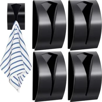 Palivový systém Balení 4 háčků na ručníky, držák na utěrky bez vrtání, samolepicí držák na ručníky, nástěnný