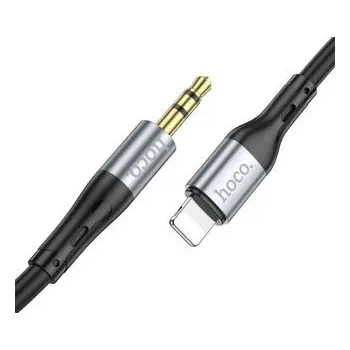 Pouzdro na mobilní telefon Audio kabel AUX 3,5mm jack – Lightning Hoco UPA22, 1 m, černý - Hoco + zdarma možnost vyzkoušet a vrátit zboží do 30 dní