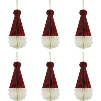 Vánoční dekorace Joaecosmhui Opakovaně použitelné vánoční ozdoby, Origami s voštinovým vánočním stromečkem, Papírové