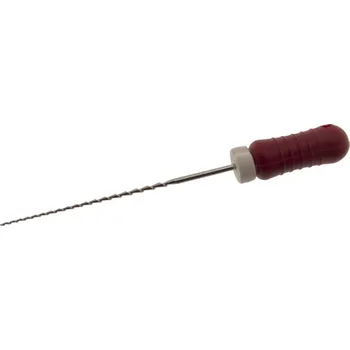 Medin a.s. H-File 025 L21 Hedström pilník ISO 025, 21 mm (červená rukojeť) pro efektivní tvarování kořenových kanálků