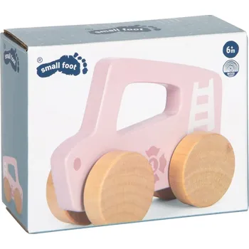 autíčko small foot Dřevěné auto na tlačení Růžové