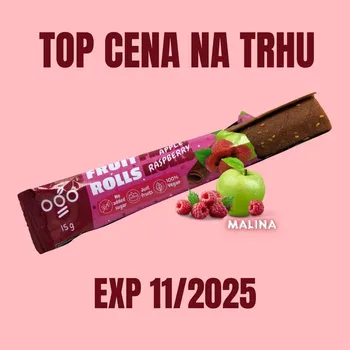 Čokoláda OGO Ovocná trubička jablko - malina 15 g EXP 11/2025