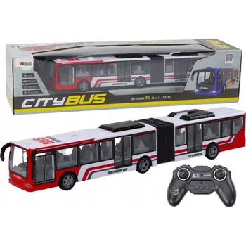 RC model auta Dálkově ovládaný městský autobus RC, červeno-bílý