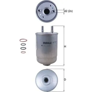 Palivový filtr Palivový filtr MAHLE ORIGINAL KL 752/5D