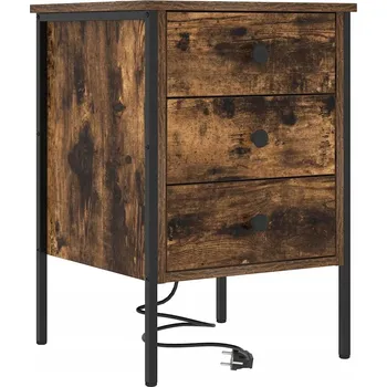 Noční stolek VidaXL Noční skříňka Kouřový dub 42 x 41 x 61 cm Kompozitní dřevo