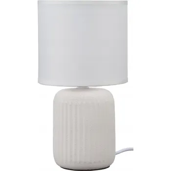 Lampička Stolní lampa Ledigo bílá moderní E14 27 cm 40 W